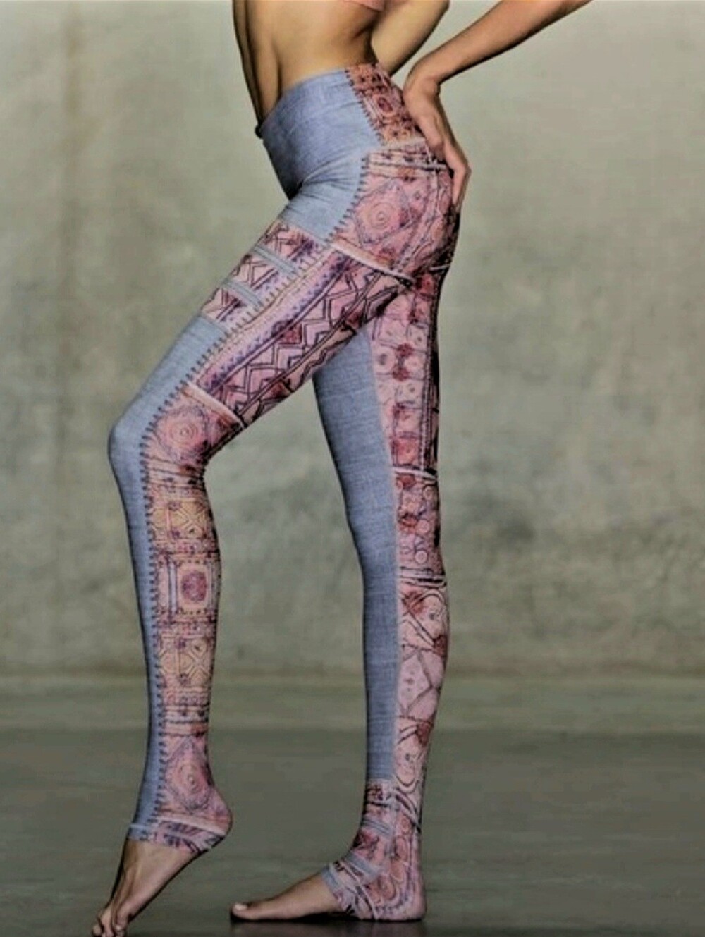 Niyama sol Endless leggings Bluejean Patch Design High-waisted Athletic Leggings